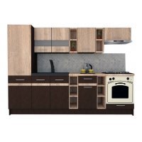 Bucatarie MARINA NEW 270 B Wenge / Stejar Sonoma